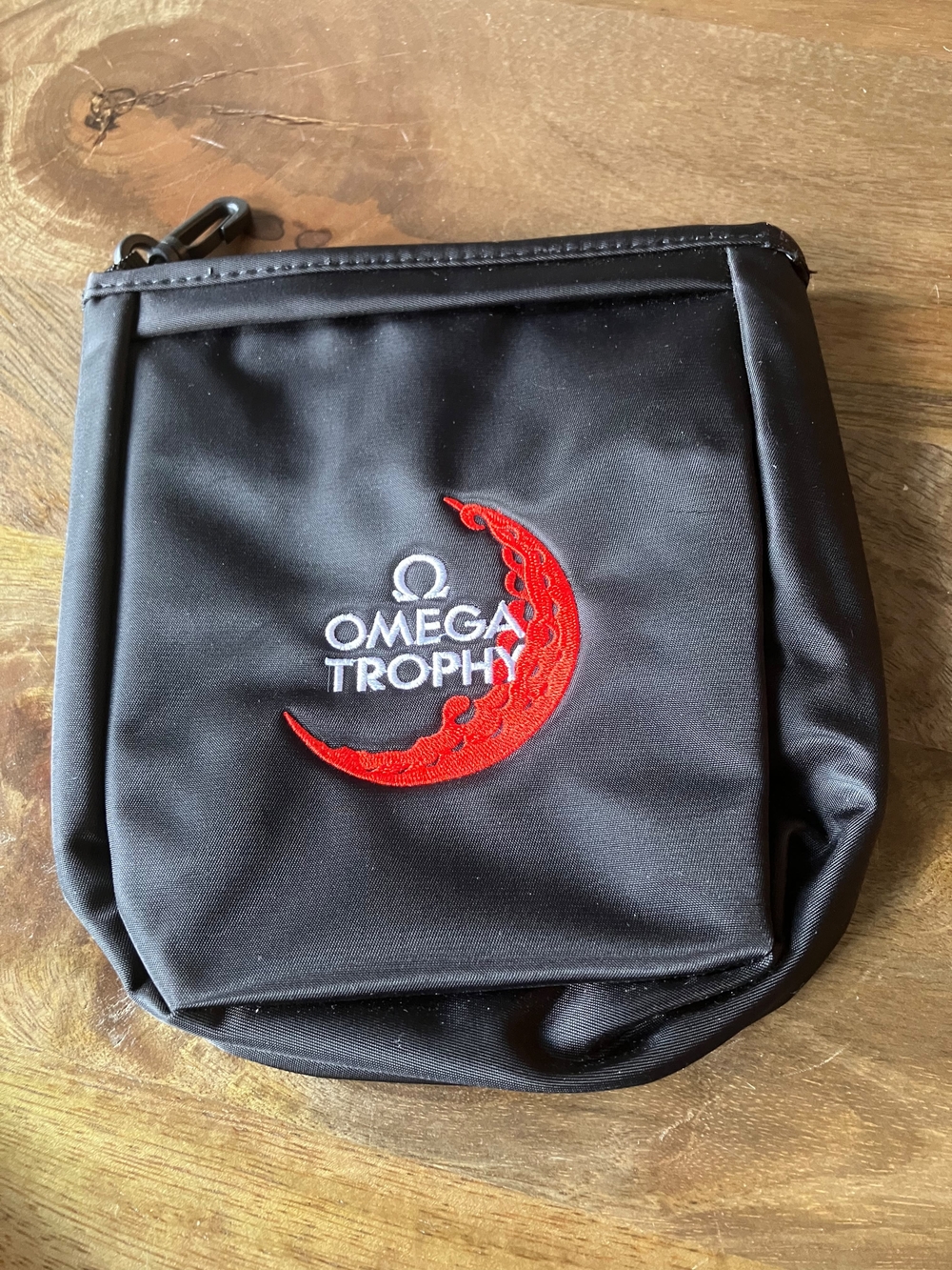 Omega Black Nylon Golf Pouch